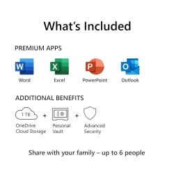 Microsoft 365 Family for 6 Users 1 year Subscription
